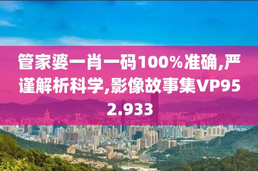 管家婆一肖一码100%准确,严谨解析科学,影像故事集VP952.933
