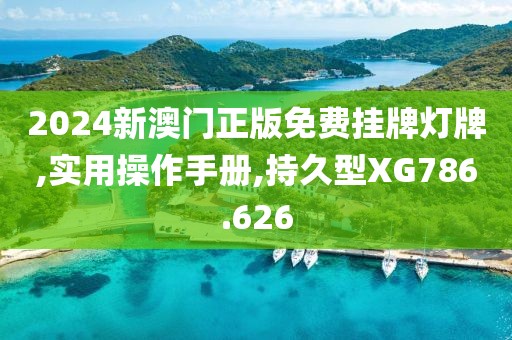 2024新澳门正版免费挂牌灯牌,实用操作手册,持久型XG786.626
