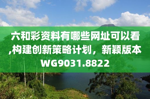 六和彩资料有哪些网址可以看,构建创新策略计划，新颖版本WG9031.8822