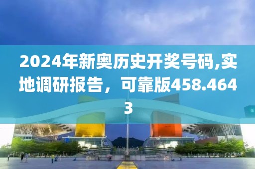 2024年新奥历史开奖号码,实地调研报告，可靠版458.4643