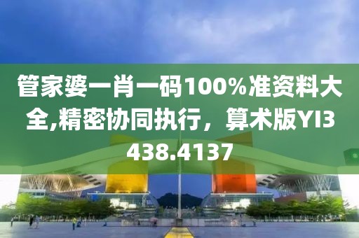 管家婆一肖一码100%准资料大全,精密协同执行，算术版YI3438.4137