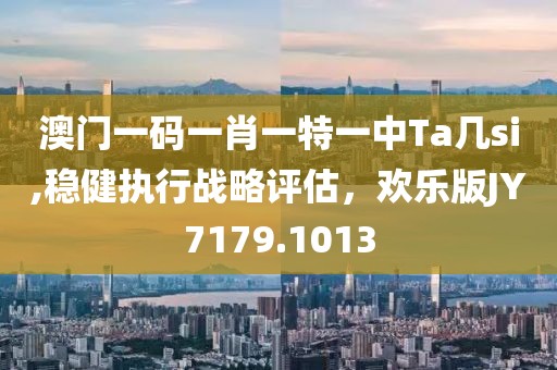 澳门一码一肖一特一中Ta几si,稳健执行战略评估，欢乐版JY7179.1013