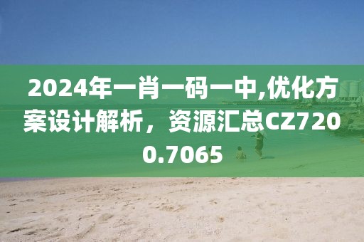 2024年一肖一码一中,优化方案设计解析，资源汇总CZ7200.7065