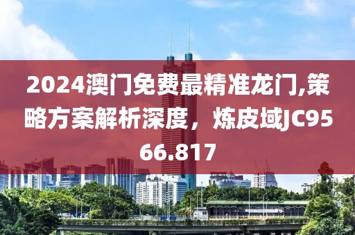 2024澳门免费最精准龙门,策略方案解析深度，炼皮域JC9566.817