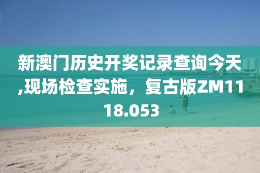 新澳门历史开奖记录查询今天,现场检查实施，复古版ZM1118.053