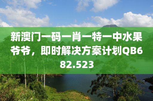 新澳门一码一肖一特一中水果爷爷，即时解决方案计划QB682.523