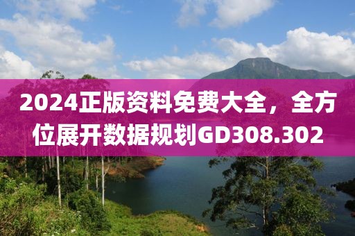 2024正版资料免费大全，全方位展开数据规划GD308.302