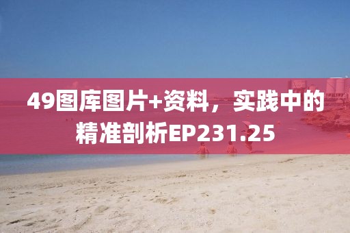 49图库图片+资料，实践中的精准剖析EP231.25
