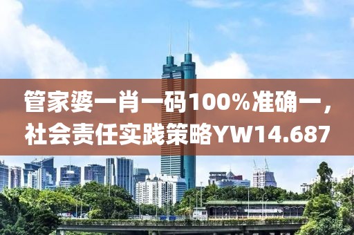 管家婆一肖一码100%准确一，社会责任实践策略YW14.687