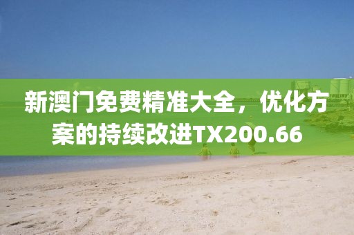 新澳门免费精准大全，优化方案的持续改进TX200.66