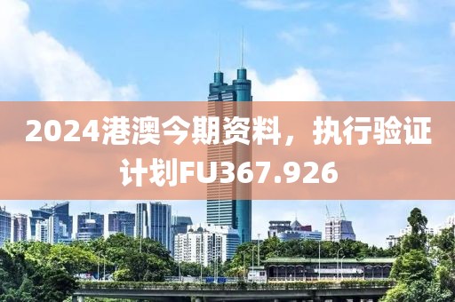 2024港澳今期资料，执行验证计划FU367.926