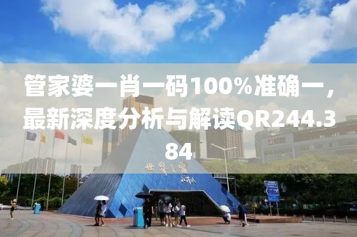 管家婆一肖一码100%准确一，最新深度分析与解读QR244.384