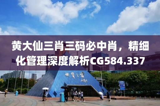 黄大仙三肖三码必中肖，精细化管理深度解析CG584.337