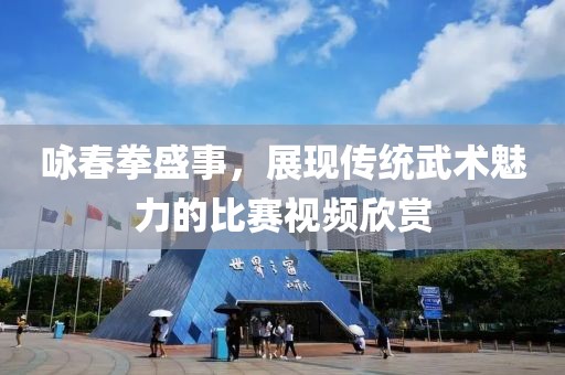 咏春拳盛事，展现传统武术魅力的比赛视频欣赏