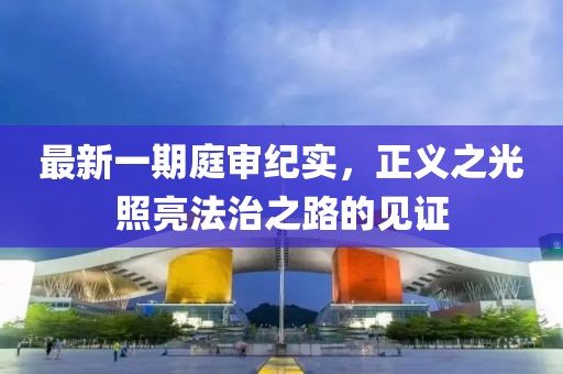 最新一期庭审纪实，正义之光照亮法治之路的见证