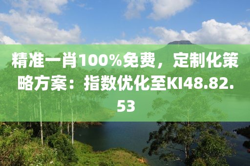 精准一肖100%免费，定制化策略方案：指数优化至KI48.82.53