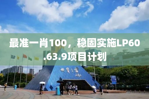 最准一肖100，稳固实施LP60.63.9项目计划