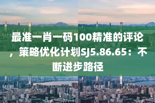 最准一肖一码100精准的评论，策略优化计划SJ5.86.65：不断进步路径