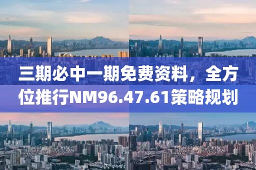 三期必中一期免费资料，全方位推行NM96.47.61策略规划