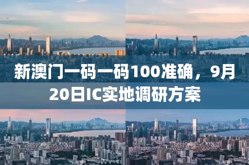 新澳门一码一码100准确，9月20日IC实地调研方案