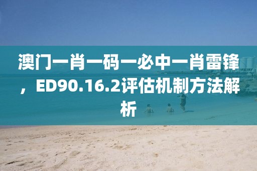 澳门一肖一码一必中一肖雷锋，ED90.16.2评估机制方法解析