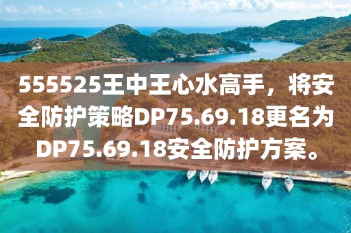 555525王中王心水高手，将安全防护策略DP75.69.18更名为DP75.69.18安全防护方案。