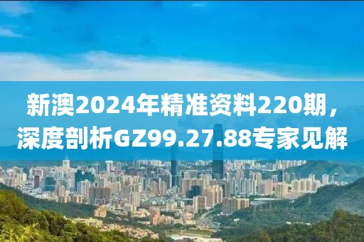 新澳2024年精准资料220期，深度剖析GZ99.27.88专家见解