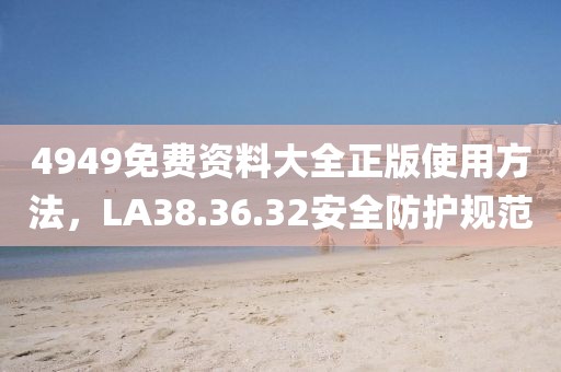 4949免费资料大全正版使用方法，LA38.36.32安全防护规范