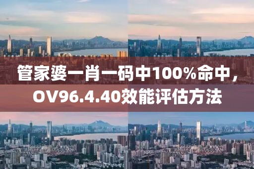 管家婆一肖一码中100%命中，OV96.4.40效能评估方法
