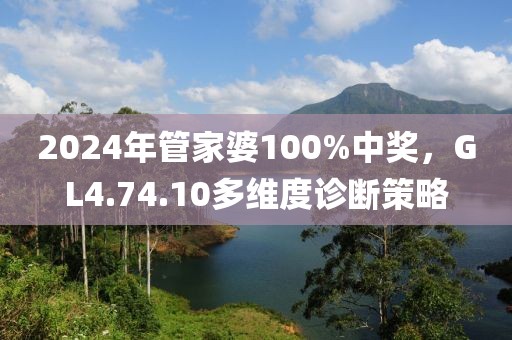 2024年管家婆100%中奖，GL4.74.10多维度诊断策略