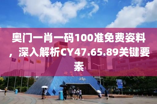 奥门一肖一码100准免费姿料，深入解析CY47.65.89关键要素