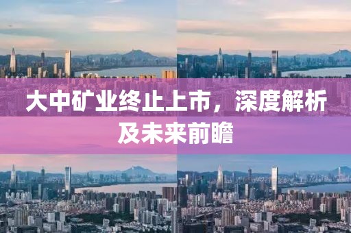 大中矿业终止上市，深度解析及未来前瞻