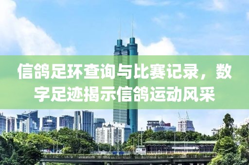 信鸽足环查询与比赛记录，数字足迹揭示信鸽运动风采