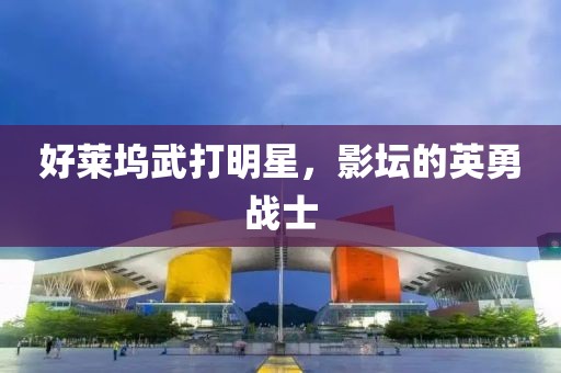 好莱坞武打明星，影坛的英勇战士