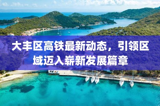 大丰区高铁最新动态，引领区域迈入崭新发展篇章