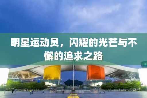 明星运动员，闪耀的光芒与不懈的追求之路