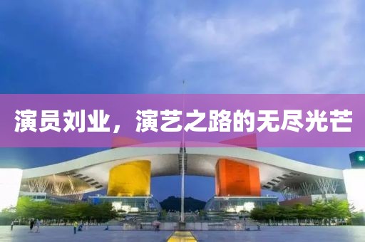演员刘业，演艺之路的无尽光芒