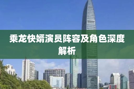 乘龙快婿演员阵容及角色深度解析