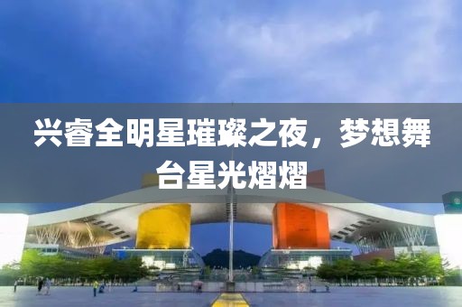 兴睿全明星璀璨之夜，梦想舞台星光熠熠