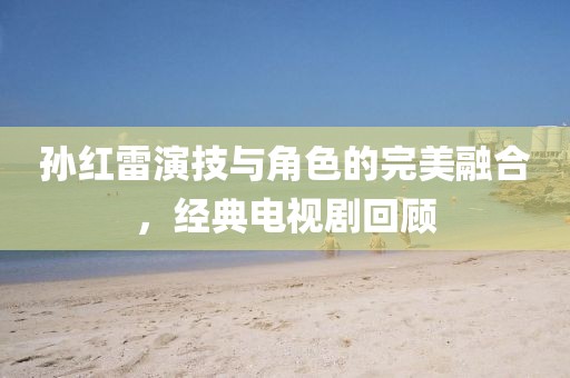 孙红雷演技与角色的完美融合，经典电视剧回顾